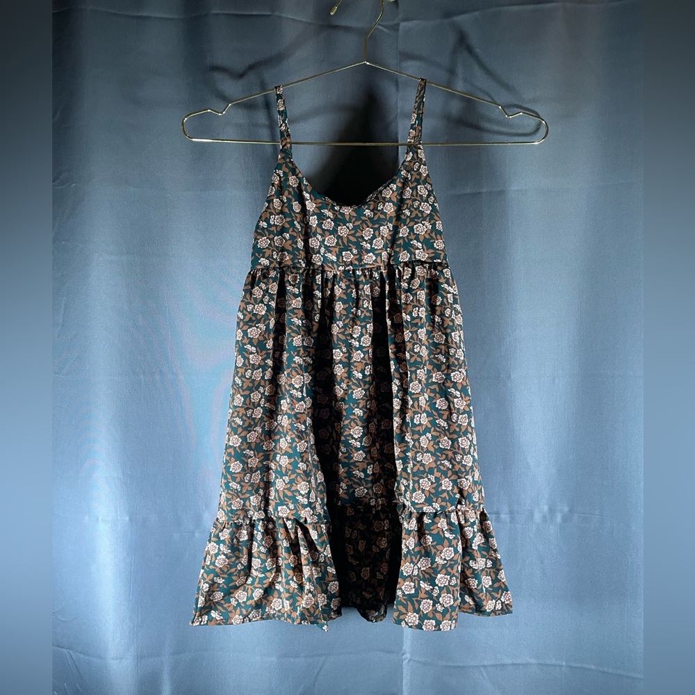 Sense fit kids Girls summer dress with flowers 3-8 yr old -NWT